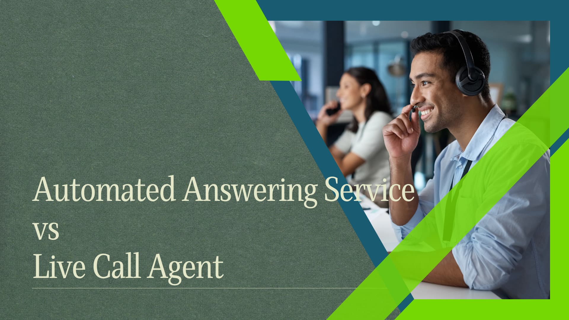 Automated Answering Service Vs Live Call Agent Infographic